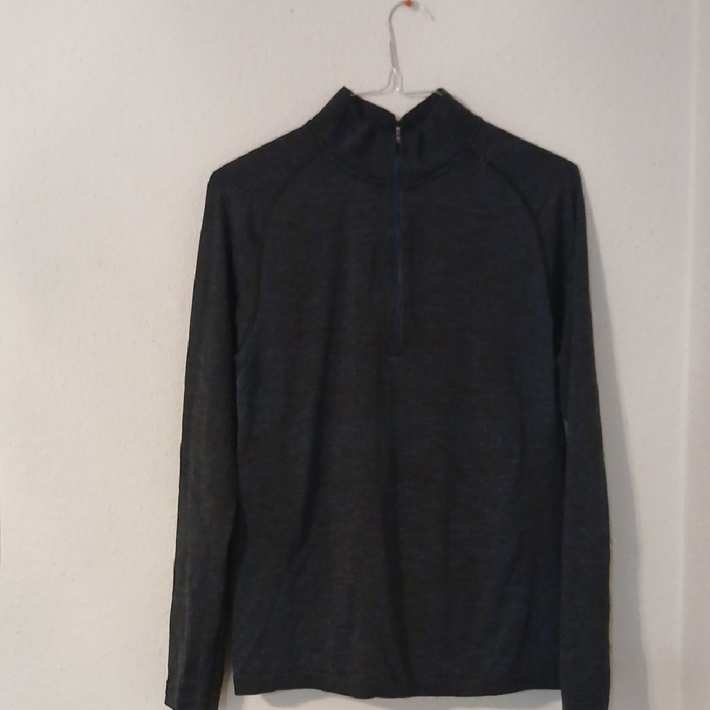 Lululemon Athletica Black Zip Up Sweater with High Collar